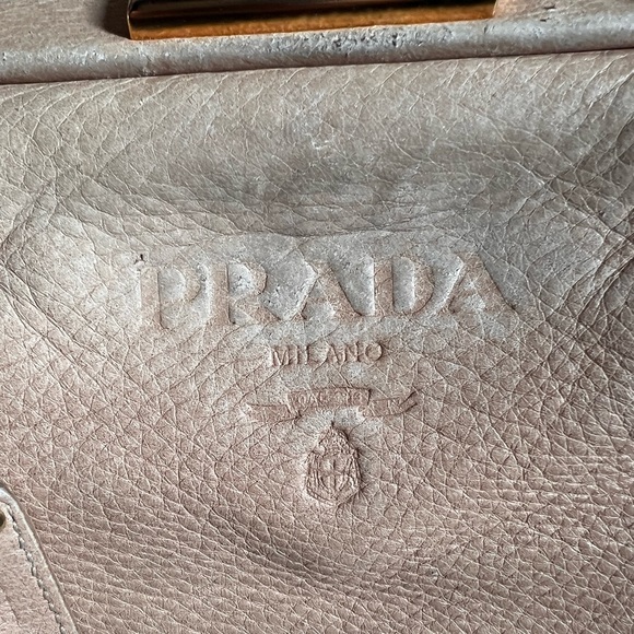 PRADA Authentic Deerskin Large Frame Satchel w/ Lock Frame and Key Clochette - Picture 15 of 15